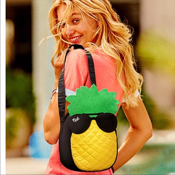 VS Pink Logo pineapple Cooler Crossbody bag - Picture 1 of 5